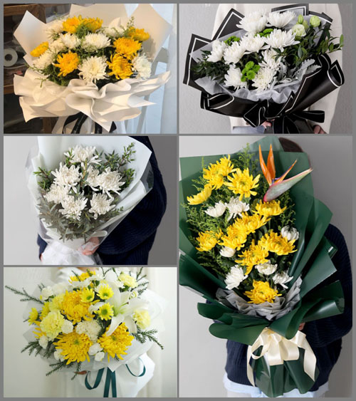 浙江省丽水莲都区仙渡乡仙里村白事花束代送